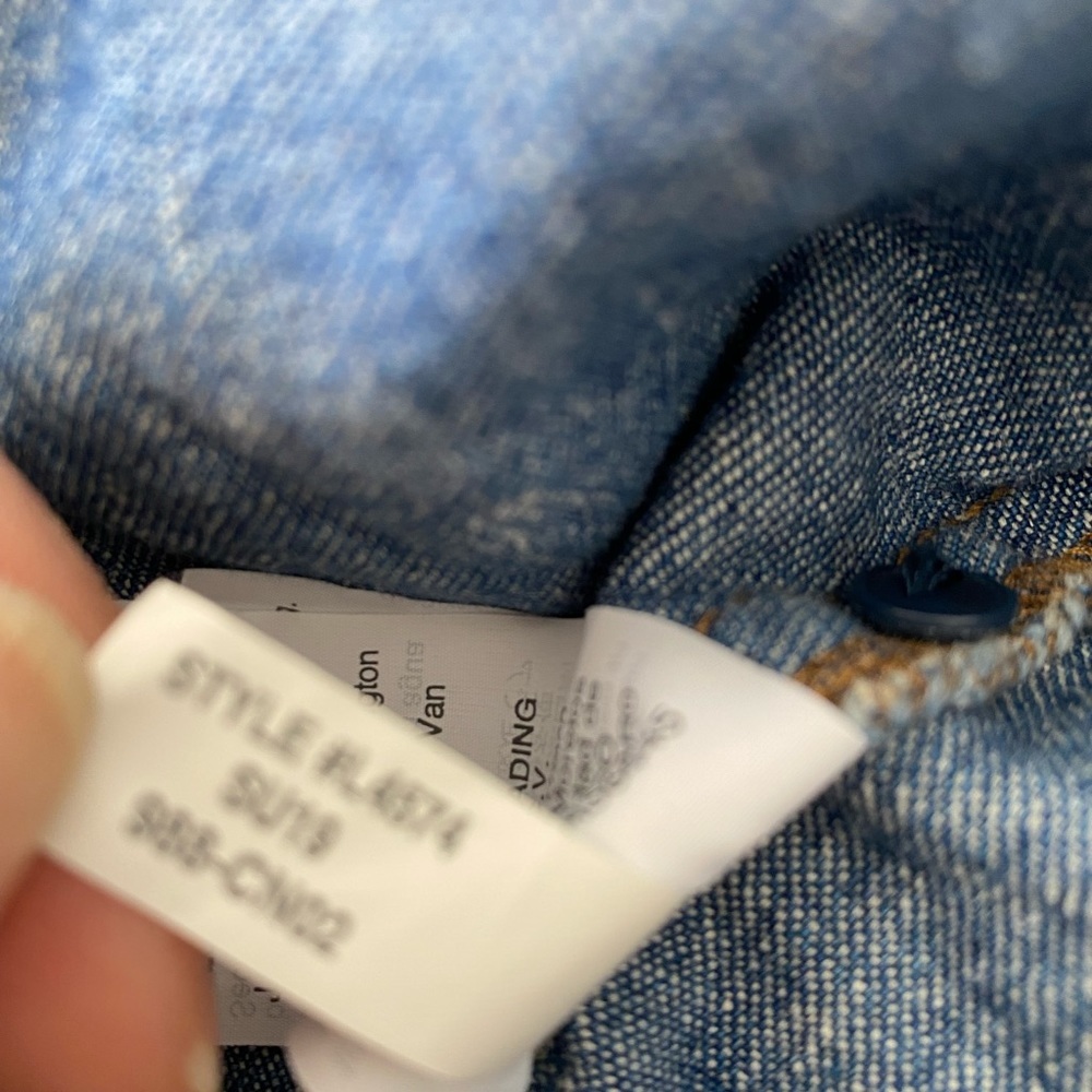 Madewell Denim Convertible Tie-Back Alberta Wash - Picture 10 of 10